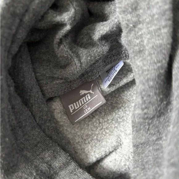 Puma Kids Gray Hoodie Set with Red Logo - Picture 6 of 6